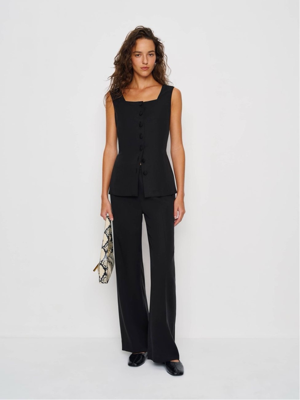 38. Reformation • NWT Black Wide-Leg Dress Pants